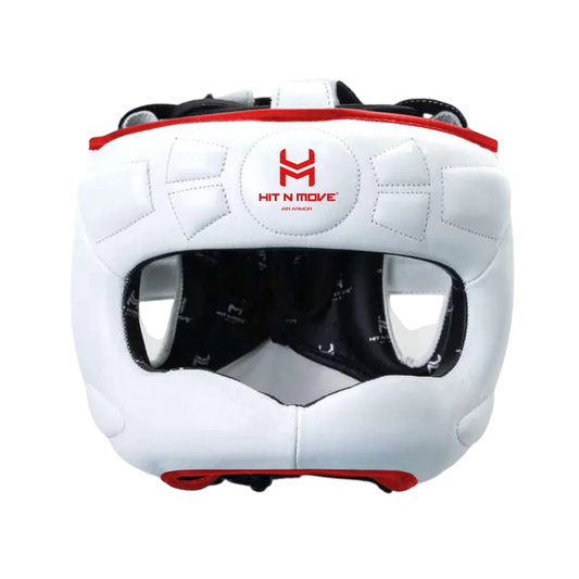 Hit N Move Hoofdbeschermer Face Saver Wit/Rood