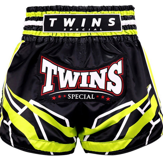Twins Kickboksshort TTBL Racing Zwart/Groen