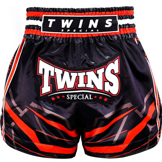 Twins Kickboksshort TTBL Racing Zwart/Rood