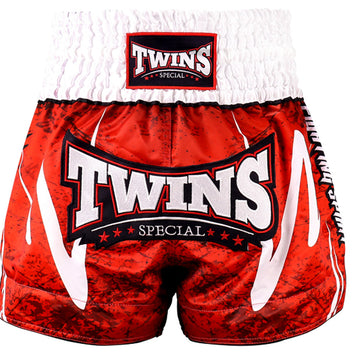 Twins Kickboksshort TTBL Rusty Rood