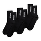 Venum Sokken Essential Zwart/Wit 3 Paar