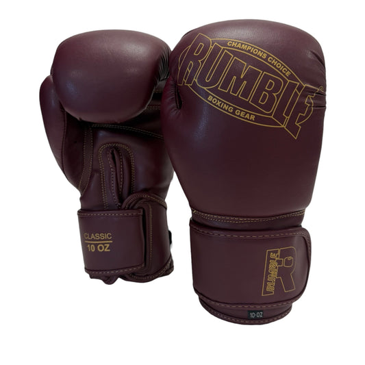Rumble Bokshandschoenen Classic Burgundy/Goud