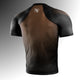 Hayabusa Men's Pro Ranked Rashguard Short Sleeve Brown