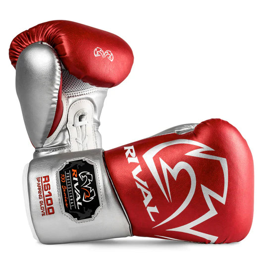 Rival Bokshandschoenen RS100 Professional Rood/Zilver