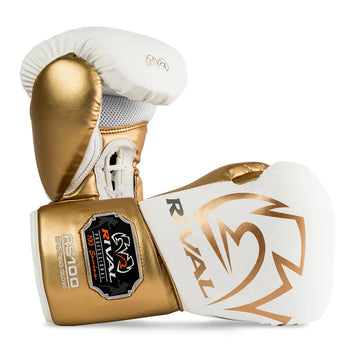 Rival Bokshandschoenen RS100 Professional Wit/Goud - 16oz S