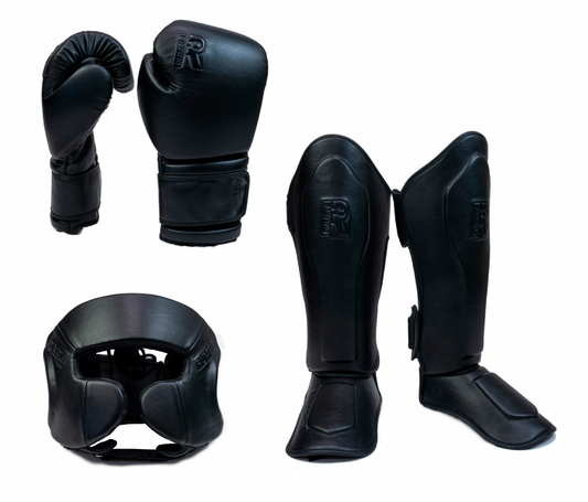 Rumble R-Line Pro Set Zwart met Hoofdbeschermer