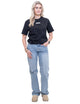 Rumble Oversized Bokshandschoenen T-Shirt Zwart/Wit Dames