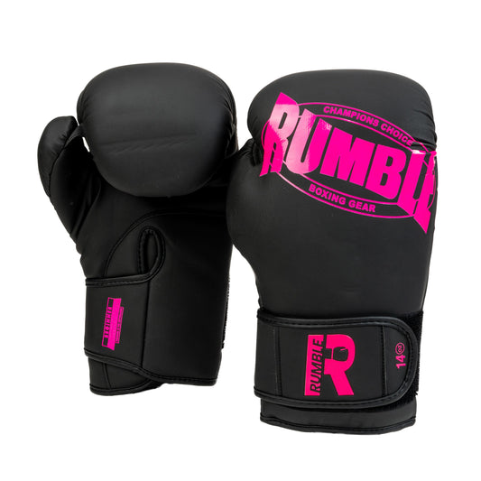 Bokshandschoen Rumble PU Beginner Zwart/Roze