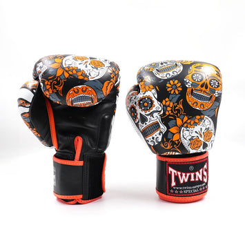 Twins Bokshandschoenen FBGVL 3 Skull Oranje