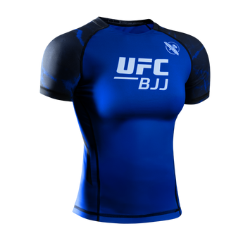 Hayabusa Rashguard UFC BJJ Dames Short Sleeve Zwart/Blauw