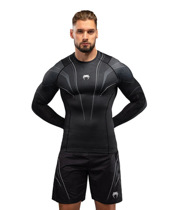 Venum Streamline Rashguard Long Sleeve Zwart/Wit