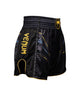 Venum Streamline Muay Thai Short Zwart/Goud