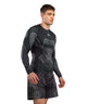Venum Midnight Fury Long Sleeve Rashguard Black/Grey/Silver
