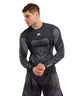 Venum Midnight Fury Long Sleeve Rashguard Black/Grey/Silver
