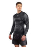 Venum Midnight Fury Long Sleeve Rashguard Black/Grey/Silver