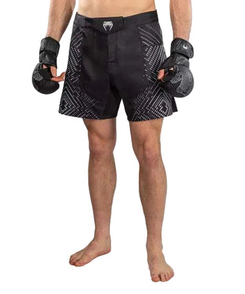 Venum Midnight Fury Fightshort Black/Grey/Silver