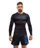 Venum Thunder Dragon Long Sleeve Rashguard Black/Royal Blue