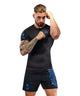 Venum Thunder Dragon Short Sleeve Rashguard Black/Royal Blue