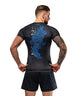 Venum Thunder Dragon Short Sleeve Rashguard Black/Royal Blue