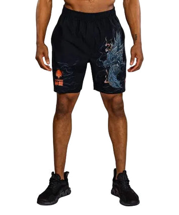 Venum Thunder Dragon Training Shorts Zwart/Grijs/Koper