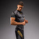Venum Galactic 3.0 Short Sleeve Rashguard Zwart/Goud