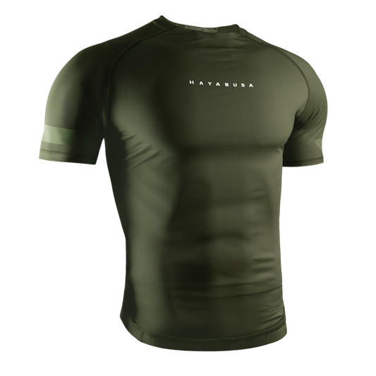 Hayabusa Rashguard Core Short Sleeve Groen