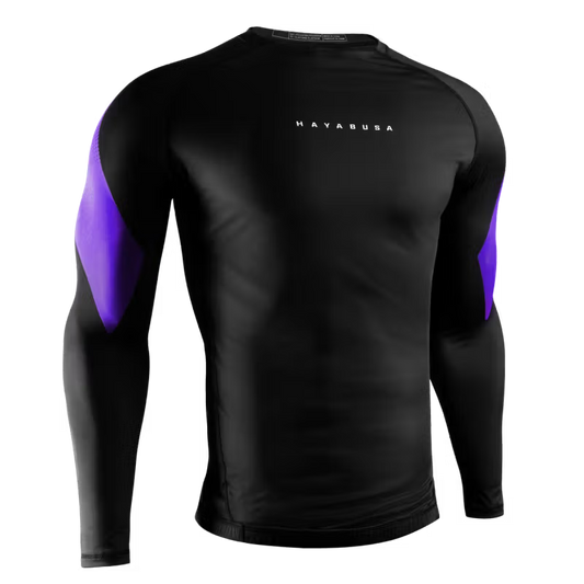 Hayabusa Men's Pro Ranked Rashguard Long Sleeve Purple