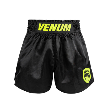 Venum Kickboksshort Classic Evo Muay Thai Zwart/Neon Geel