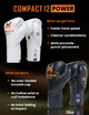 Hit N Move Zak en Conditie Bokshandschoenen Compact 12oz Wit