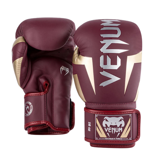 Venum Bokshandschoenen Elite Burgundy/Gold