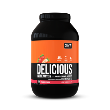 QNT Delicious Whey Proteïne 908 gram Aardbei