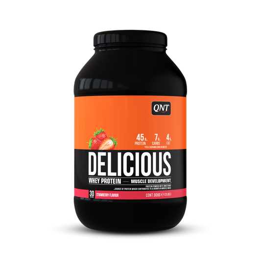 QNT Delicious Whey Proteïne 908 gram Aardbei