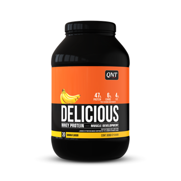 QNT Delicious Whey Proteïne 908 gram Banaan