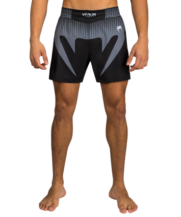 Venum Fightshort No Gi Zwart/ Zilver Grijs
