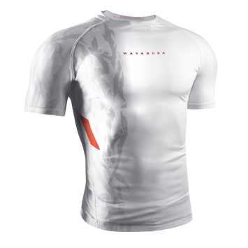 Hayabusa Rashguard Apex Short Sleeve Wit