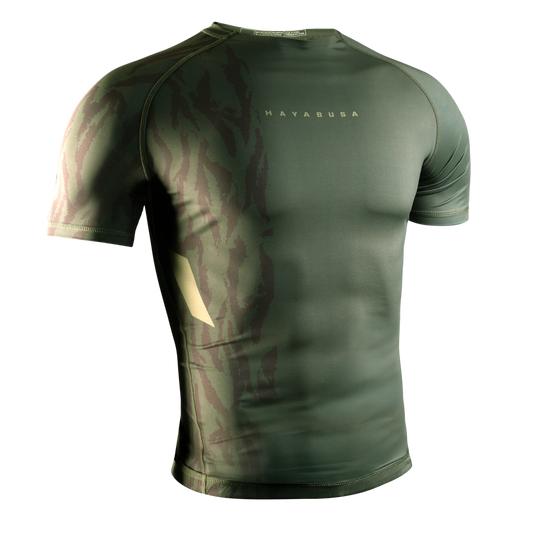 Hayabusa Rashguard Apex Short Sleeve Groen
