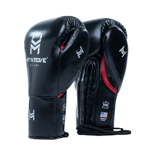 Hit N Move Bokshandschoenen All Day Pro-Grip Plus Laces Zwart