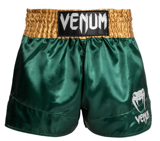 Kickboksshort Venum Classic Groen-Goud-wit