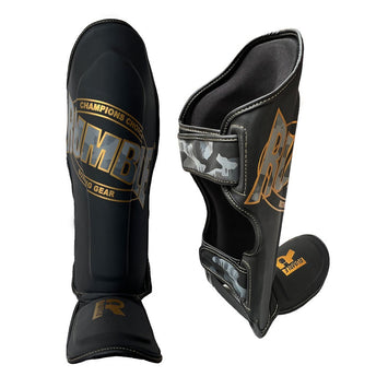 Rumble Scheenbeschermers Kids Camo Black/Gold Junior