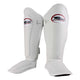 Twins Kickboks Set Bokshandschoen BGVL-6 Wit/Zwart & Scheenbeschermer SGL-7 Wit