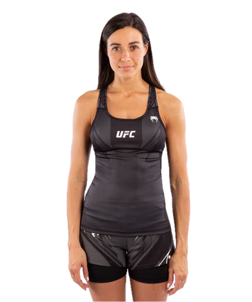 UFC VENUM AUTHENTIC FIGHT NIGHT GETAILLEERDE TANKTOP MET DEMI-BEHA - ZWART