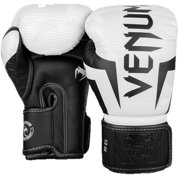 Venum Bokshandschoenen Elite Wit-Camo