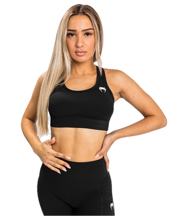 Venum Essentail Medium Impact Sports Bra Black