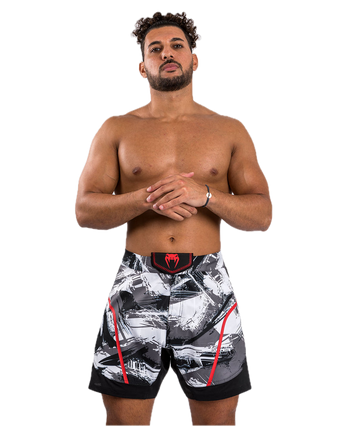 Venum Fightshort Electron 3.0 Grijs - Rood