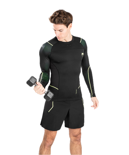 Venum Rashguard Fusiom 2.0 Long Sleeve Zwart/Geel