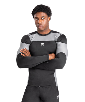 Venum Rashguard Tempest Long Sleeve Zwart/Grijs