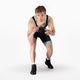 Hayabusa Men's Surge Wrestling Singlet Black/Cyan